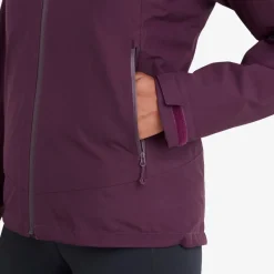 Montane Waterproof Jackets-Womens Spirit Jacket - Saskatoon Berry