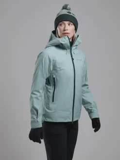 Montane Waterproof Jackets-Womens Torren Waterproof Jacket - Sea Mist