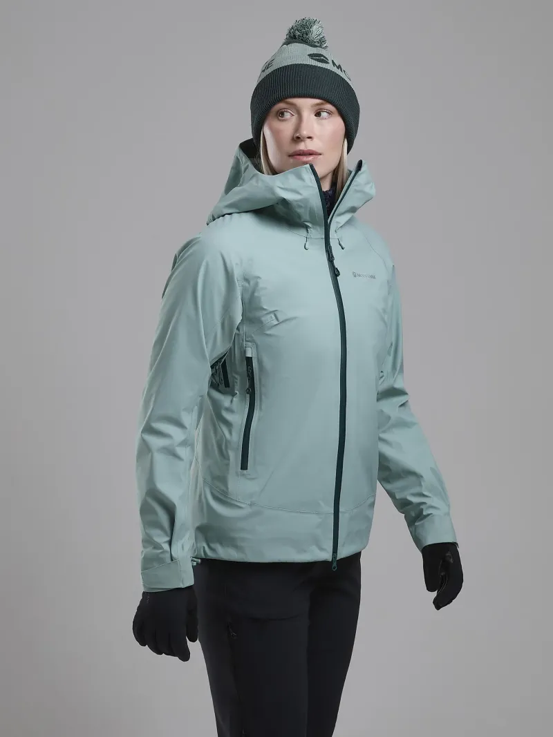 Montane Waterproof Jackets-Womens Torren Waterproof Jacket - Sea Mist