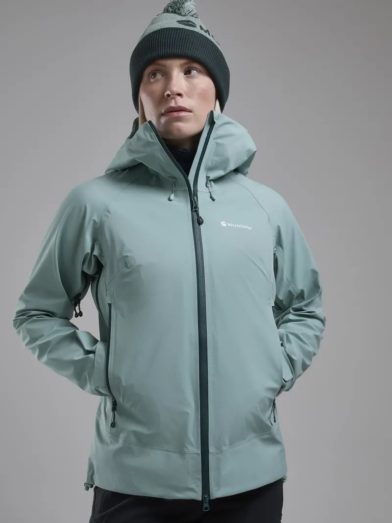 Montane Waterproof Jackets-Womens Torren Waterproof Jacket - Sea Mist
