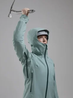 Montane Waterproof Jackets-Womens Torren Waterproof Jacket - Sea Mist
