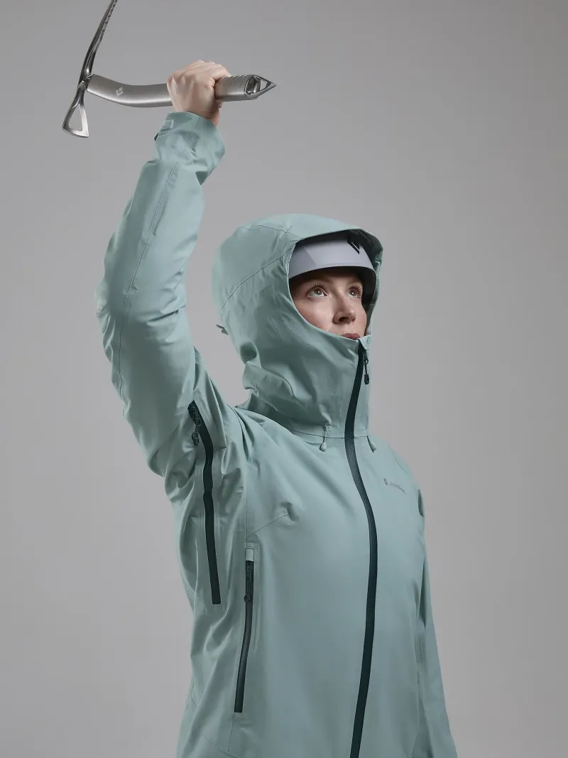 Montane Waterproof Jackets-Womens Torren Waterproof Jacket - Sea Mist