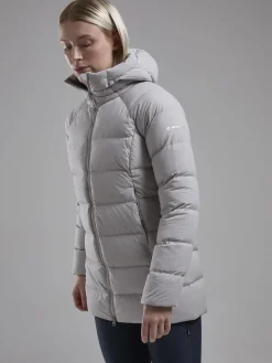 Montane Insulated Jackets-Womens Tundra Hoodie - Oyster