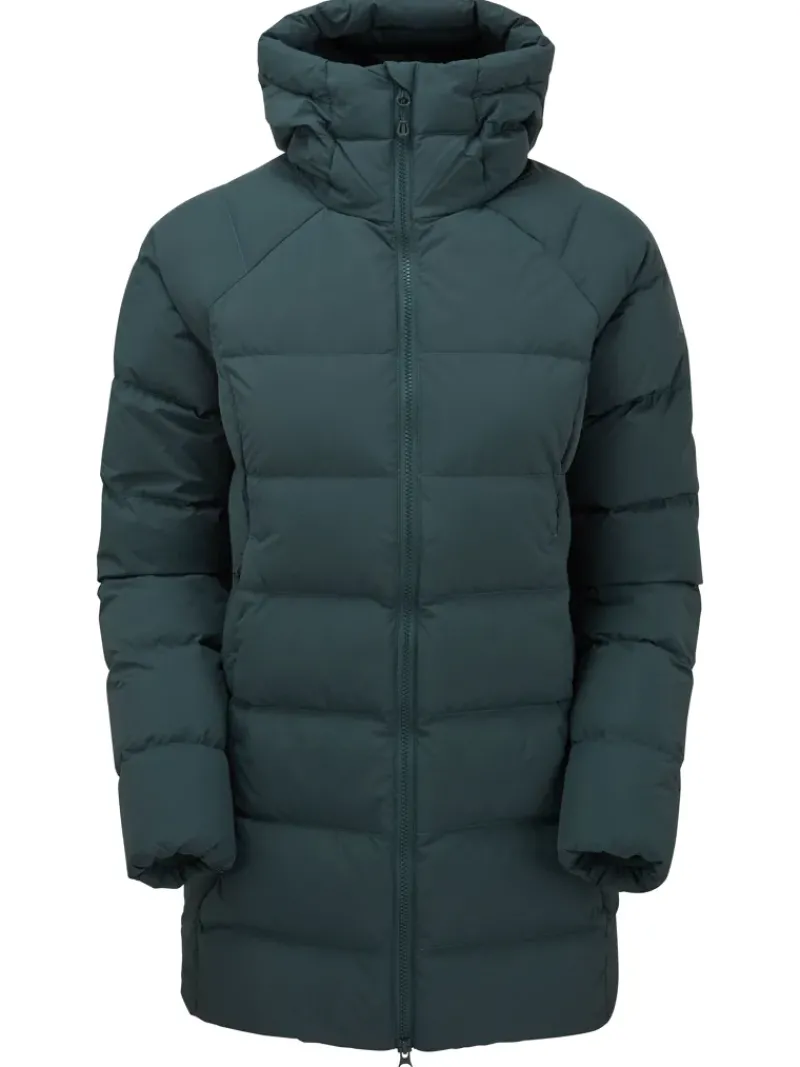 Montane Insulated Jackets-Womens Tundra Hoodie - Deep Forest