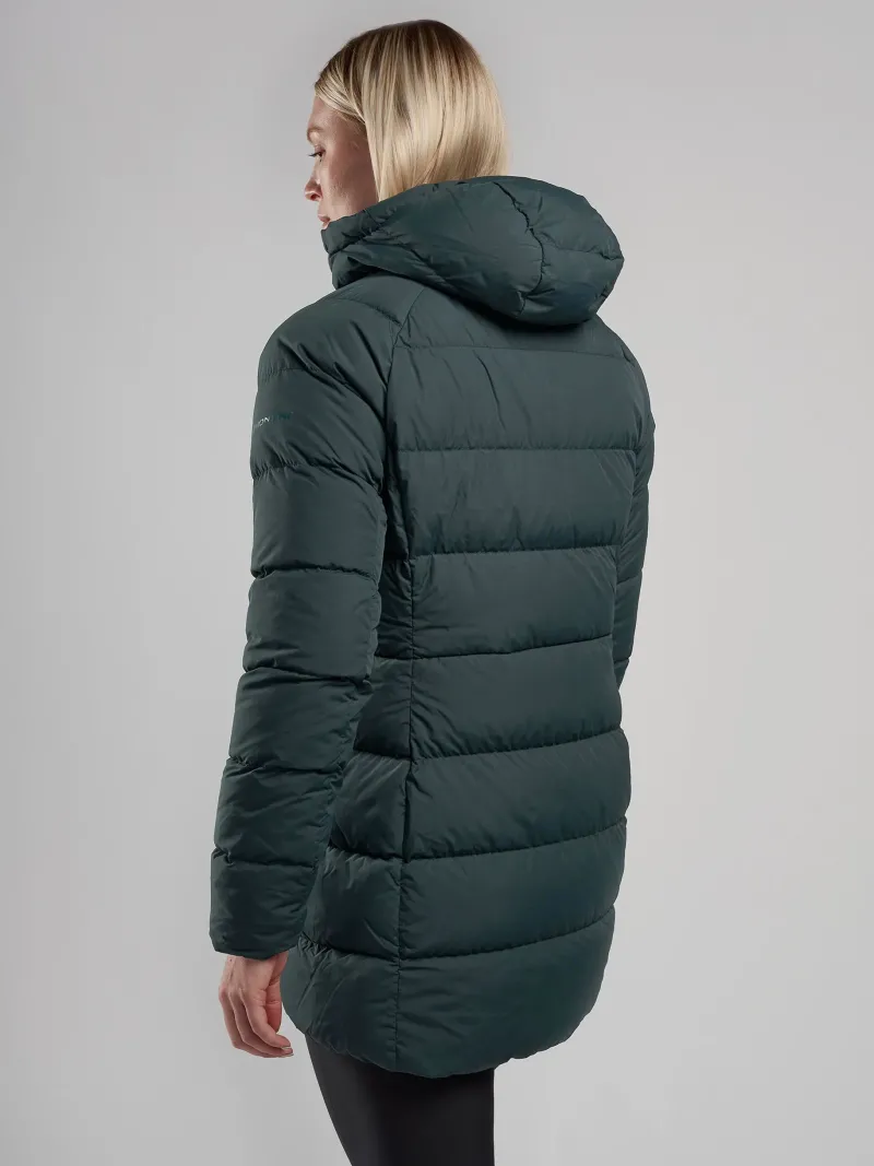 Montane Insulated Jackets-Womens Tundra Hoodie - Deep Forest