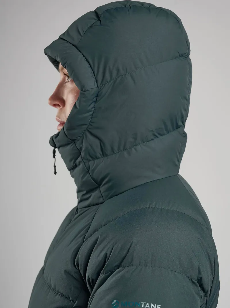 Montane Insulated Jackets-Womens Tundra Hoodie - Deep Forest