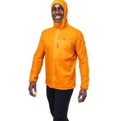 Mountain Equipment Softshell Jackets-Mens Aerofoil Hooded Jacket - Ember