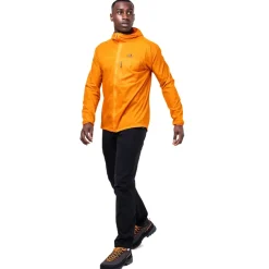 Mountain Equipment Softshell Jackets-Mens Aerofoil Hooded Jacket - Blue Nights