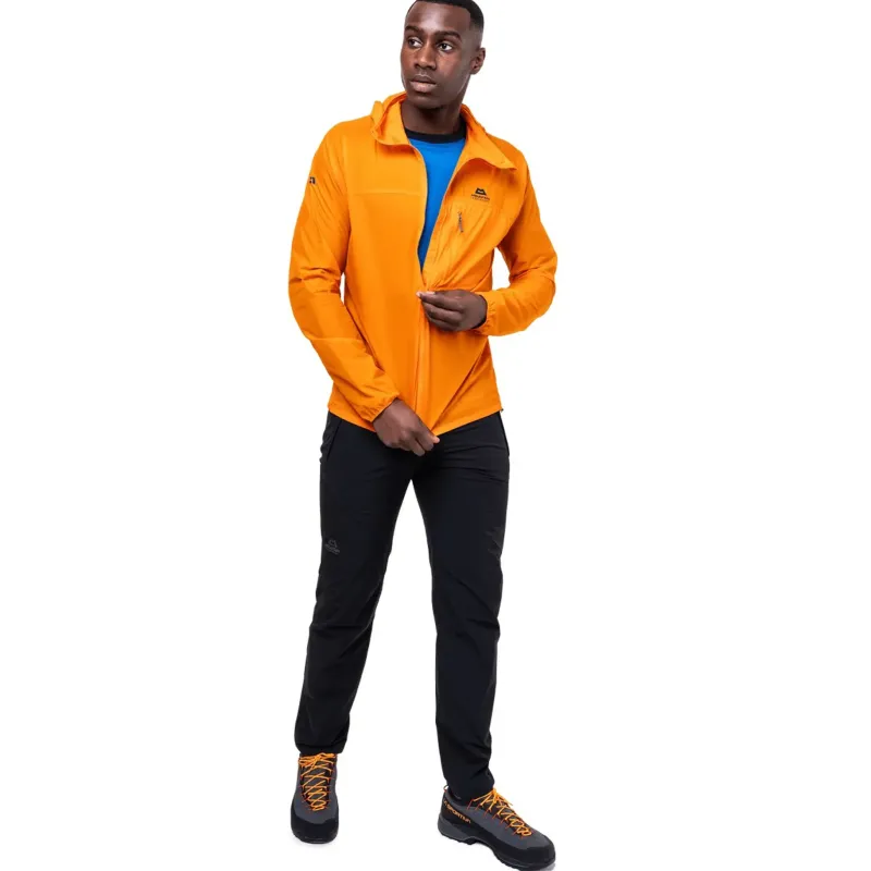 Mountain Equipment Softshell Jackets-Mens Aerofoil Hooded Jacket - Blue Nights