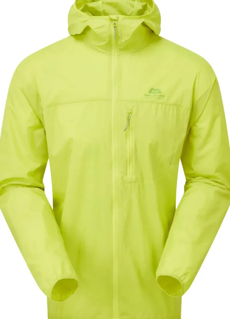 Mountain Equipment Softshell Jackets-Mens Aerofoil Hooded Jacket - Vine Green