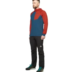 Mountain Equipment T-Shirts & Baselayers-Mens Aiguille Hooded Top - Dusk-Red Rock