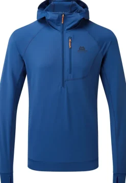 Mountain Equipment T-Shirts & Baselayers-Mens Aiguille Hooded Top - Admiral Blue