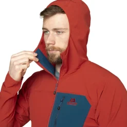 Mountain Equipment Softshell Jackets-Mens Arrow 1/4 Zip - Anvil-Redrock
