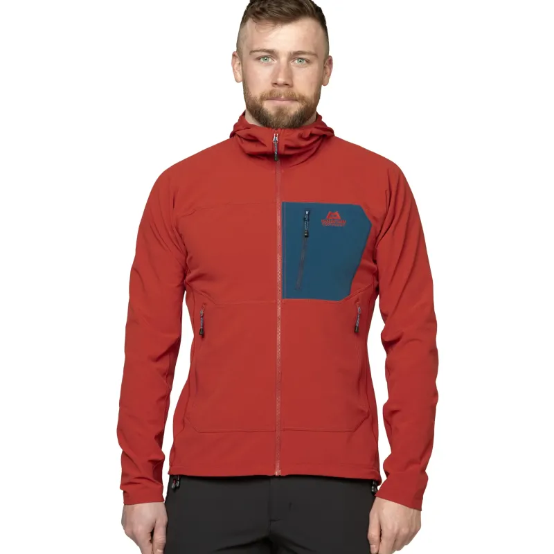 Mountain Equipment Softshell Jackets-Mens Arrow 1/4 Zip - Vine-Anvil Grey