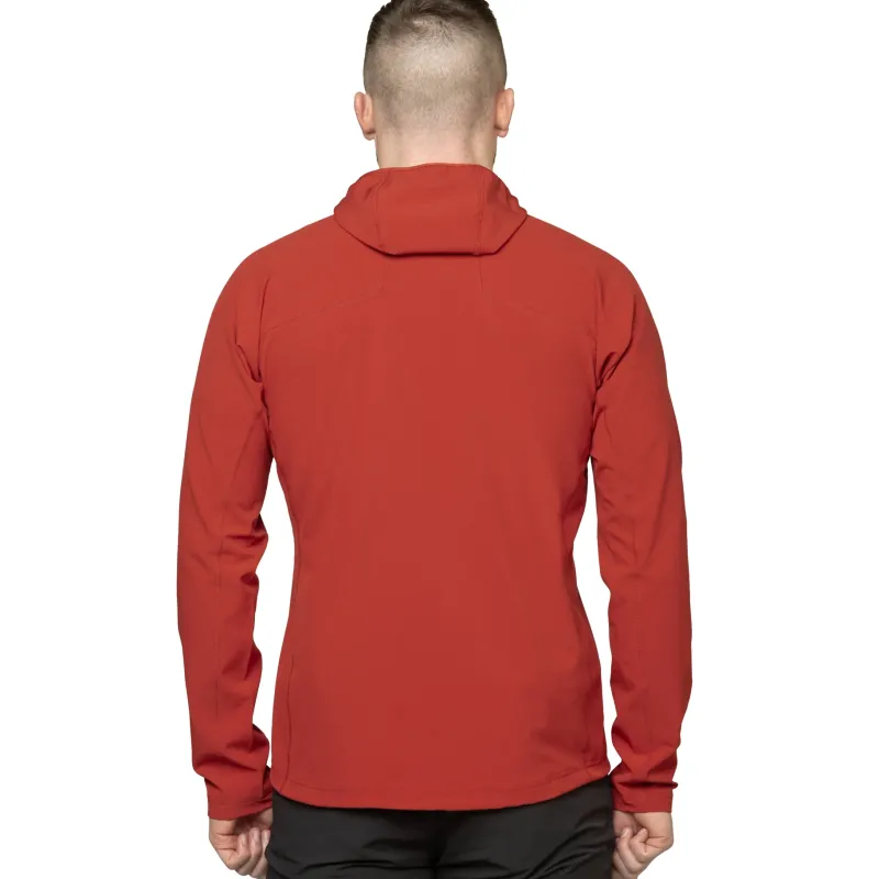 Mountain Equipment Softshell Jackets-Mens Arrow 1/4 Zip - Vine-Anvil Grey