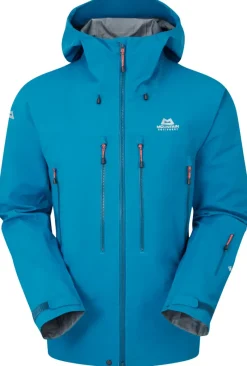 Mountain Equipment Waterproof Jackets-Mens Changabang Jacket - Mykonos Blue