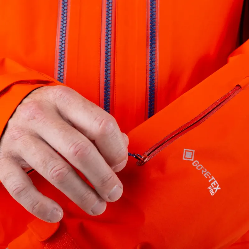 Mountain Equipment Waterproof Jackets-Mens Changabang Jacket - Cardinal Orange