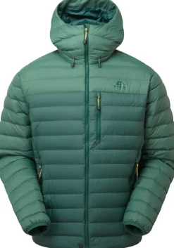 Mountain Equipment Insulated Jackets-Mens Earthrise Hooded Jacket - Pine-Fern