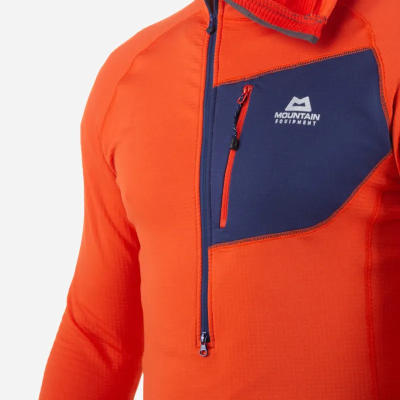 Mountain Equipment Fleece & Mid Layer-Mens Eclipse Hooded Zip-T - Magma-Medieval