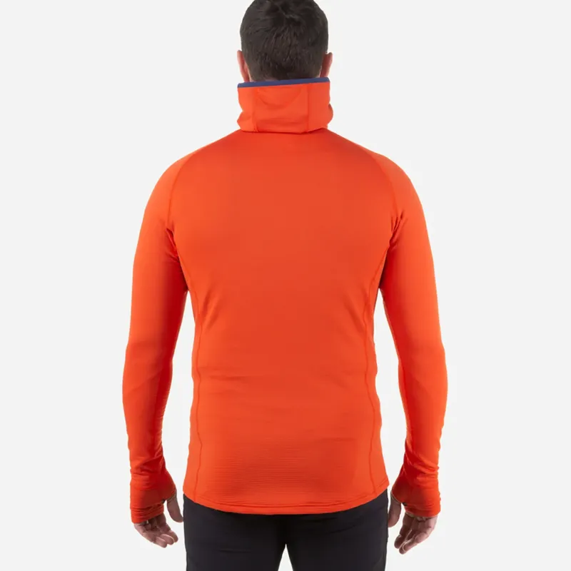 Mountain Equipment Fleece & Mid Layer-Mens Eclipse Hooded Zip-T - Medieval Blue