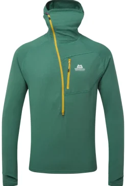 Mountain Equipment Fleece & Mid Layer-Mens Eclipse Hooded Zip-T - Fern