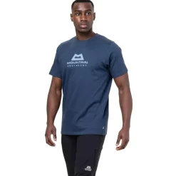 Mountain Equipment T-Shirts & Baselayers-Mens Emblem Tee - Heritage Blue