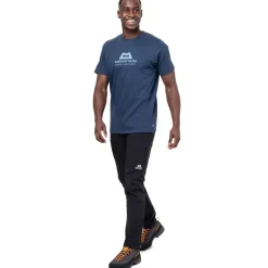 Mountain Equipment T-Shirts & Baselayers-Mens Emblem Tee - Heritage Blue