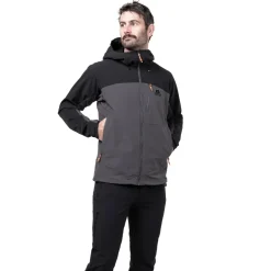 Mountain Equipment Softshell Jackets-Mens Frontier Jacket - Anvil Grey-Black