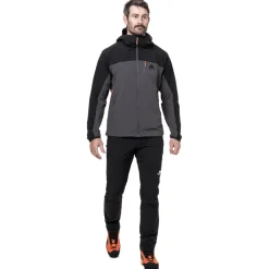 Mountain Equipment Softshell Jackets-Mens Frontier Jacket - Anvil Grey-Black