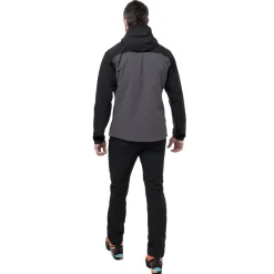 Mountain Equipment Softshell Jackets-Mens Frontier Jacket - Anvil Grey-Black