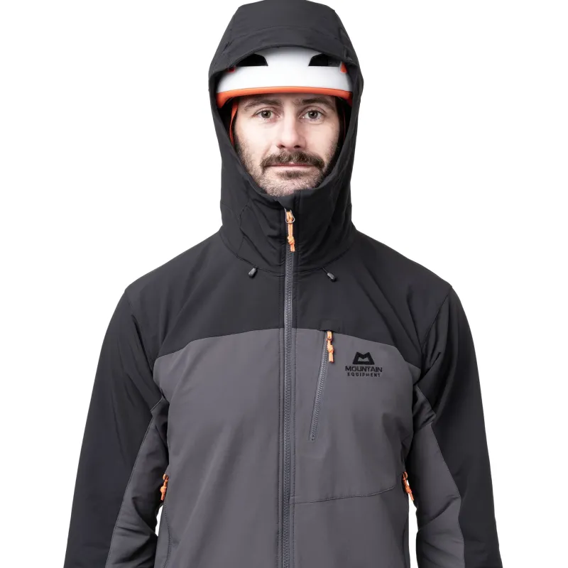 Mountain Equipment Softshell Jackets-Mens Frontier Jacket - Anvil Grey-Black