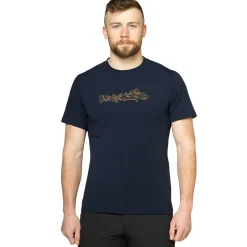 Mountain Equipment T-Shirts & Baselayers-Mens Groundup Skyline Tee - Atlantic Blue