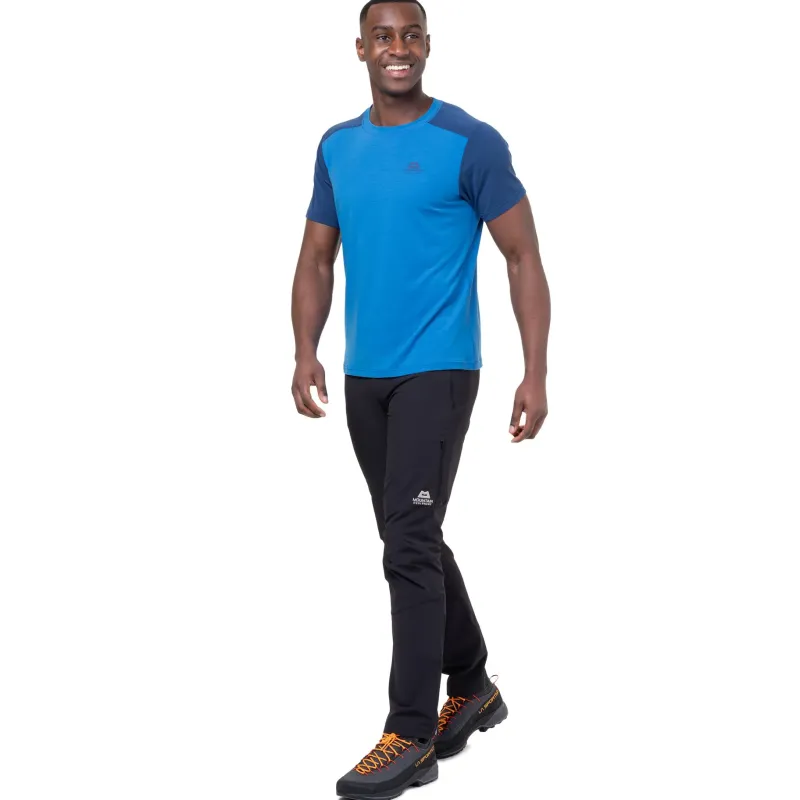Mountain Equipment T-Shirts & Baselayers-Mens Headpoint Block Tee - Atlantic-Admiral