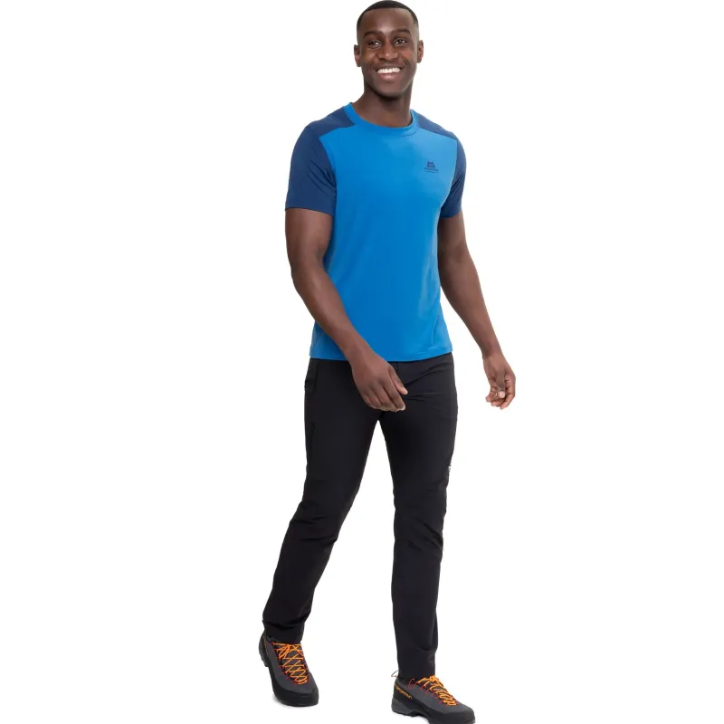 Mountain Equipment T-Shirts & Baselayers-Mens Headpoint Block Tee - Atlantic-Admiral