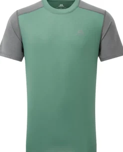 Mountain Equipment T-Shirts & Baselayers-Mens Headpoint Block Tee - Sage-Flint