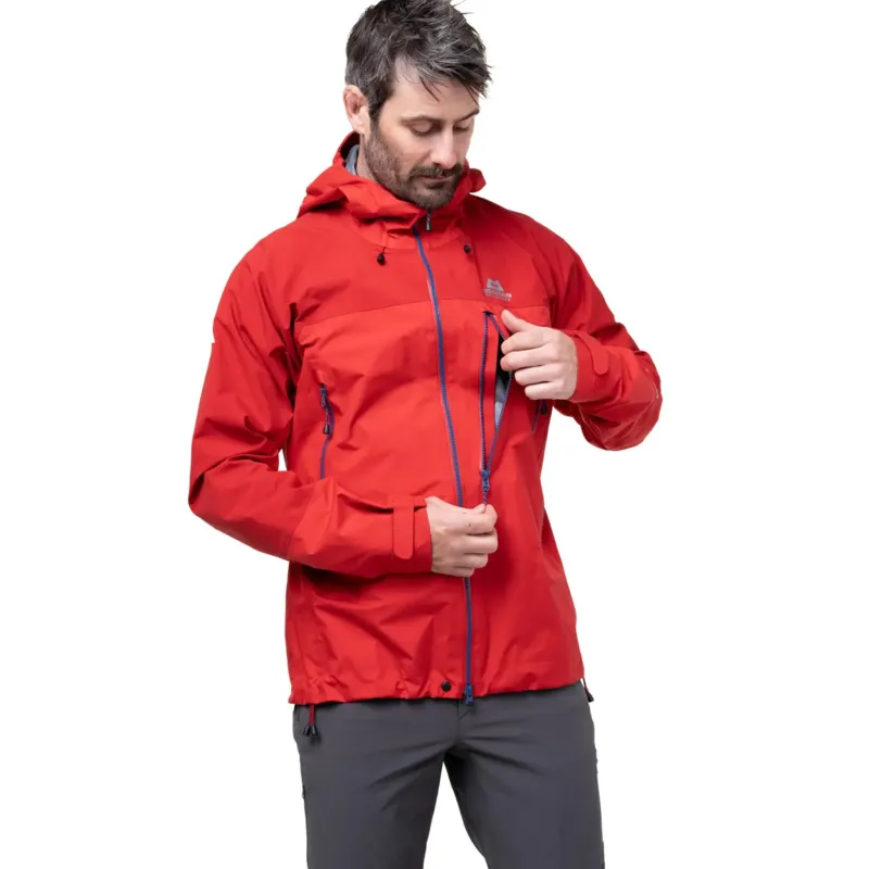 Mountain Equipment Waterproof Jackets-Mens Lhotse Jacket - Imperial Red-Crimson