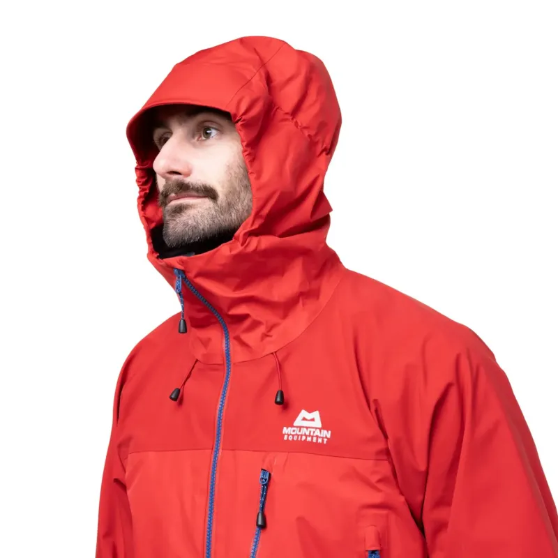 Mountain Equipment Waterproof Jackets-Mens Lhotse Jacket - Imperial Red-Crimson