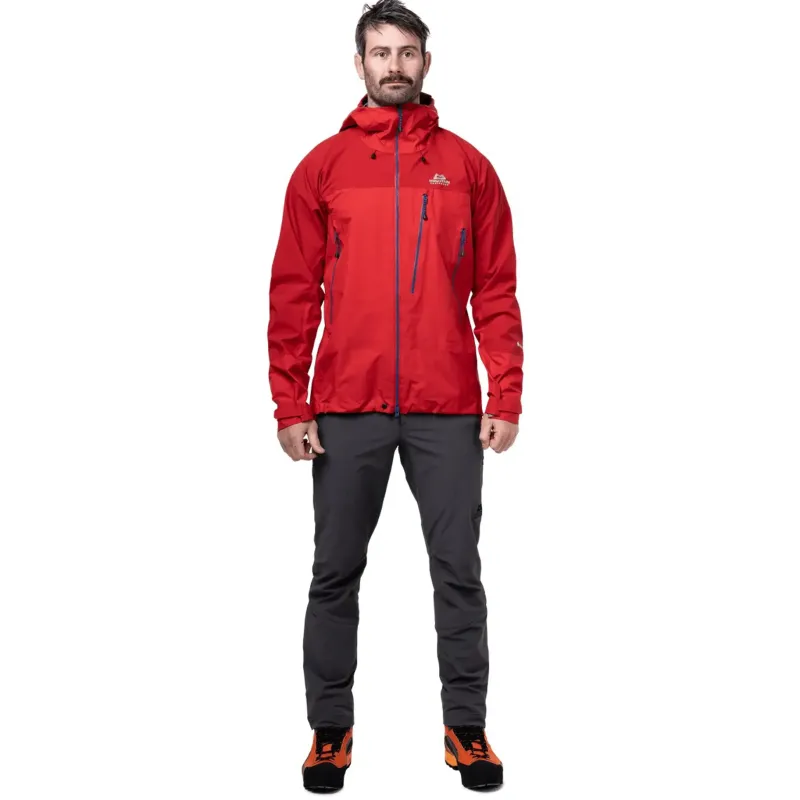 Mountain Equipment Waterproof Jackets-Mens Lhotse Jacket - Anvil Grey-Black