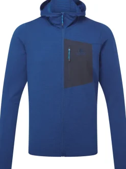 Mountain Equipment Fleece & Mid Layer-Mens Lumiko Hooded Jacket - Admiral-Cosmos
