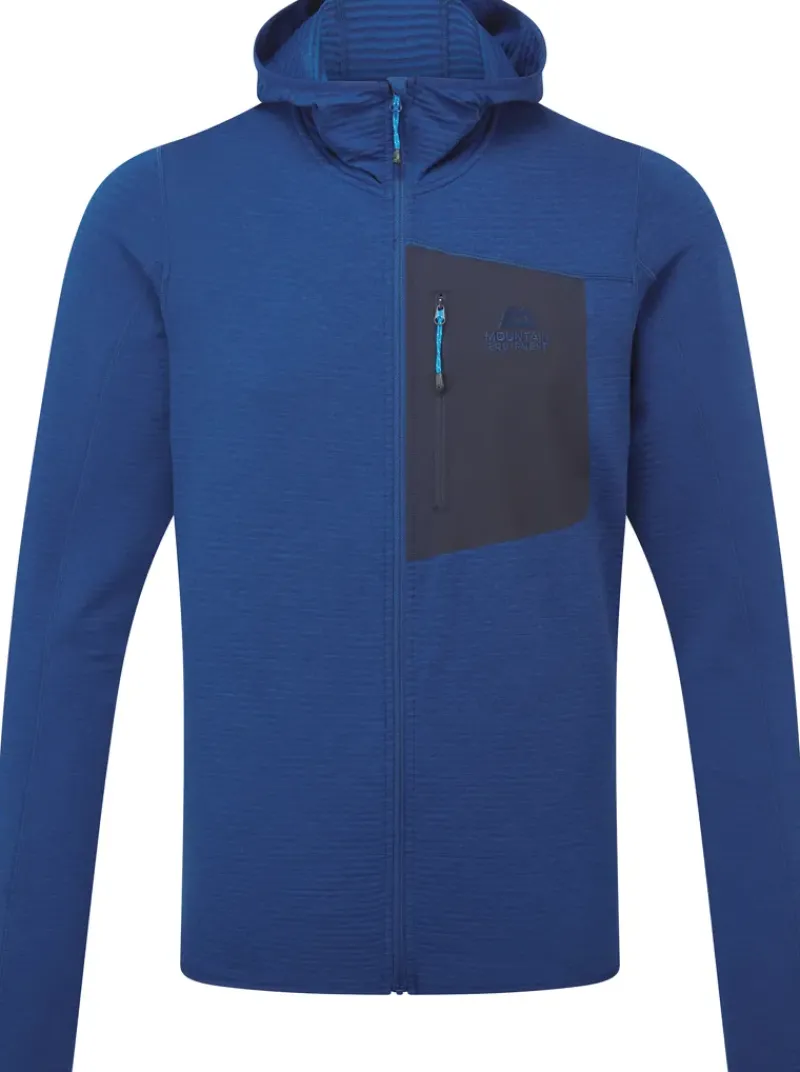 Mountain Equipment Fleece & Mid Layer-Mens Lumiko Hooded Jacket - Admiral-Cosmos