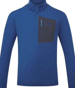 Mountain Equipment Fleece & Mid Layer-Mens Lumiko Zip-T Fleece - Admiral-Cosmos