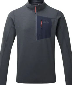 Mountain Equipment Fleece & Mid Layer-Mens Lumiko Zip-T Fleece - Ombre Blue-Cosmos