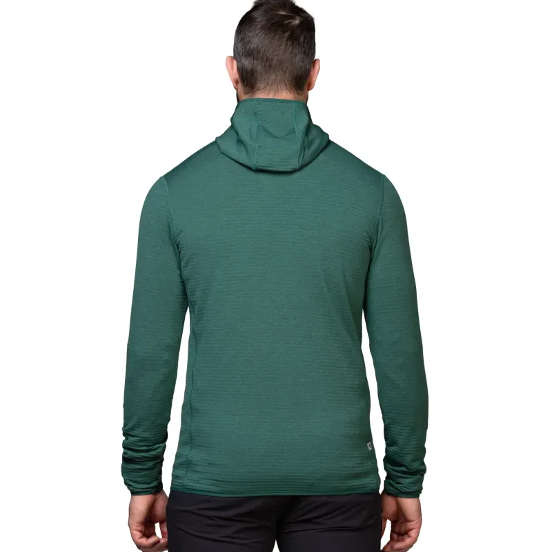 Mountain Equipment Fleece & Mid Layer-Mens Lumiko Hooded Jacket - Merlot-Cardinal