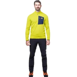 Mountain Equipment Fleece & Mid Layer-Mens Lumiko Zip T Fleece - Vine-Cosmos