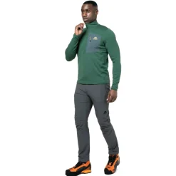 Mountain Equipment Fleece & Mid Layer-Mens Lumiko Zip-T Fleece - Fern-Ombre