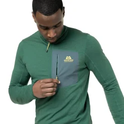 Mountain Equipment Fleece & Mid Layer-Mens Lumiko Zip-T Fleece - Fern-Ombre