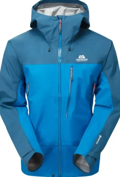 Mountain Equipment Waterproof Jackets-Mens Makalu Jacket - Mykonos-Majolica