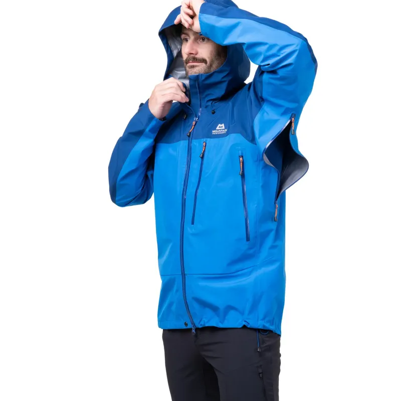 Mountain Equipment Waterproof Jackets-Mens Makalu Jacket - Atlantic-Admiral