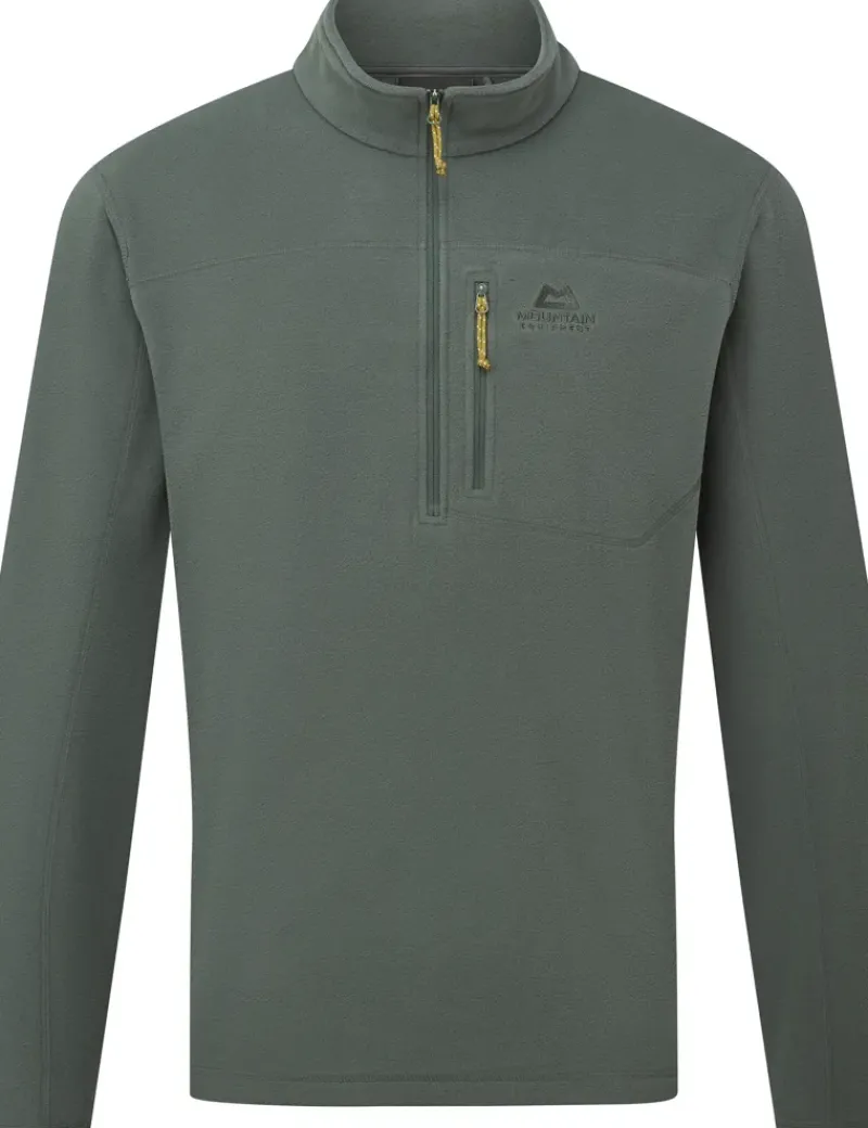 Mountain Equipment Fleece & Mid Layer-Mens Micro Zip-T Fleece - Slate Green