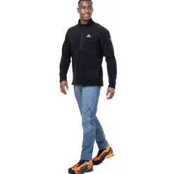 Mountain Equipment Fleece & Mid Layer-Mens Micro Zip-T Fleece - Slate Green
